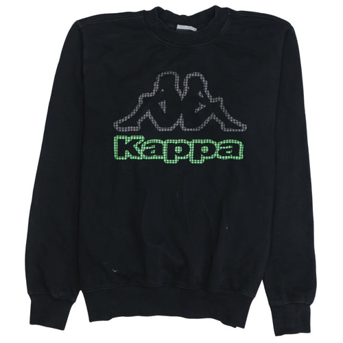 Kappa Men's Black Medium Pullover Sweatshirt Logo Graphic