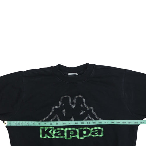 Kappa Men's Black Medium Pullover Sweatshirt Logo Graphic