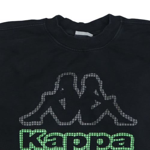 Kappa Men's Black Medium Pullover Sweatshirt Logo Graphic