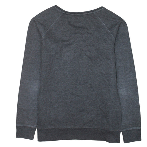 Tommy Hilfiger Men's Grey Quilted Pullover Sweatshirt L Crew Neck Classic