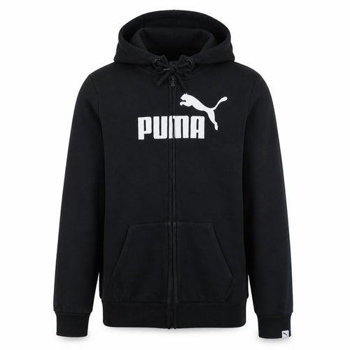Puma Men's Black Full Zip Hoodie Size M Classic Logo Style