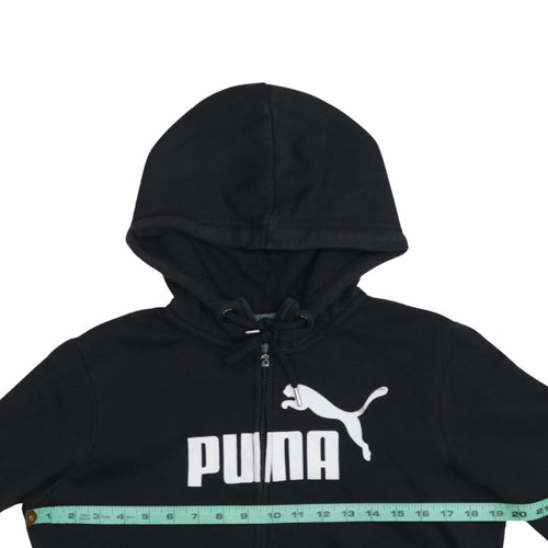 Puma Men's Black Full Zip Hoodie Size M Classic Logo Style
