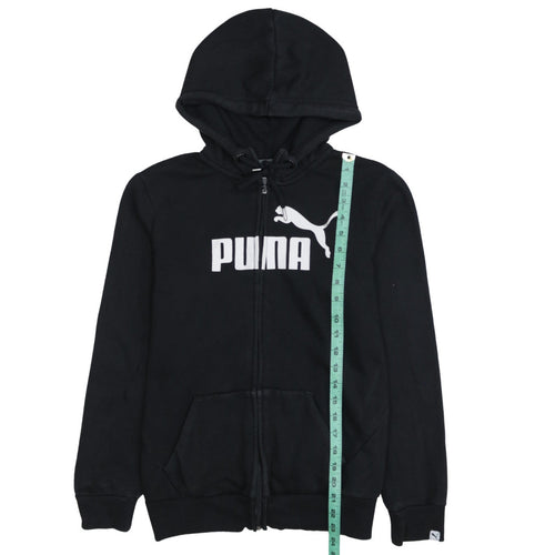 Puma Men's Black Full Zip Hoodie Size M Classic Logo Style