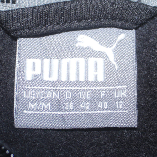 Puma Men's Black Full Zip Hoodie Size M Classic Logo Style