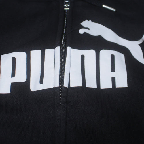 Puma Men's Black Full Zip Hoodie Size M Classic Logo Style