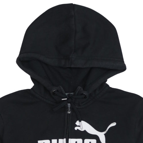 Puma Men's Black Full Zip Hoodie Size M Classic Logo Style