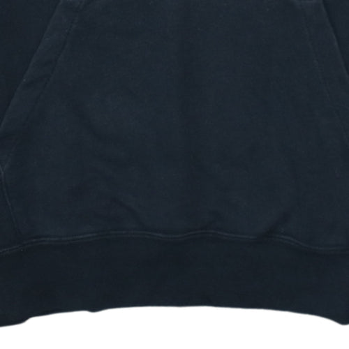 Nike Men's Black Pullover Hoodie Small Logo Sweatshirt