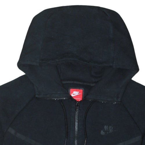 Nike Men's Black Small Full Zip Hoodie Cotton Blend