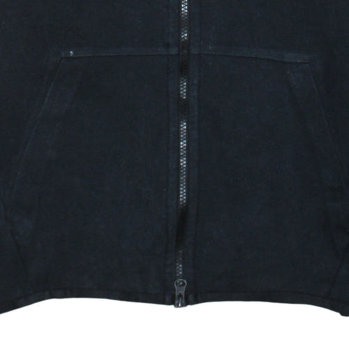 Nike Men's Black Small Full Zip Hoodie Cotton Blend