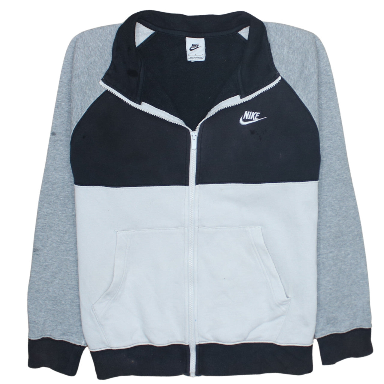 Nike Men's Black Full Zip Fleece Sweatshirt M