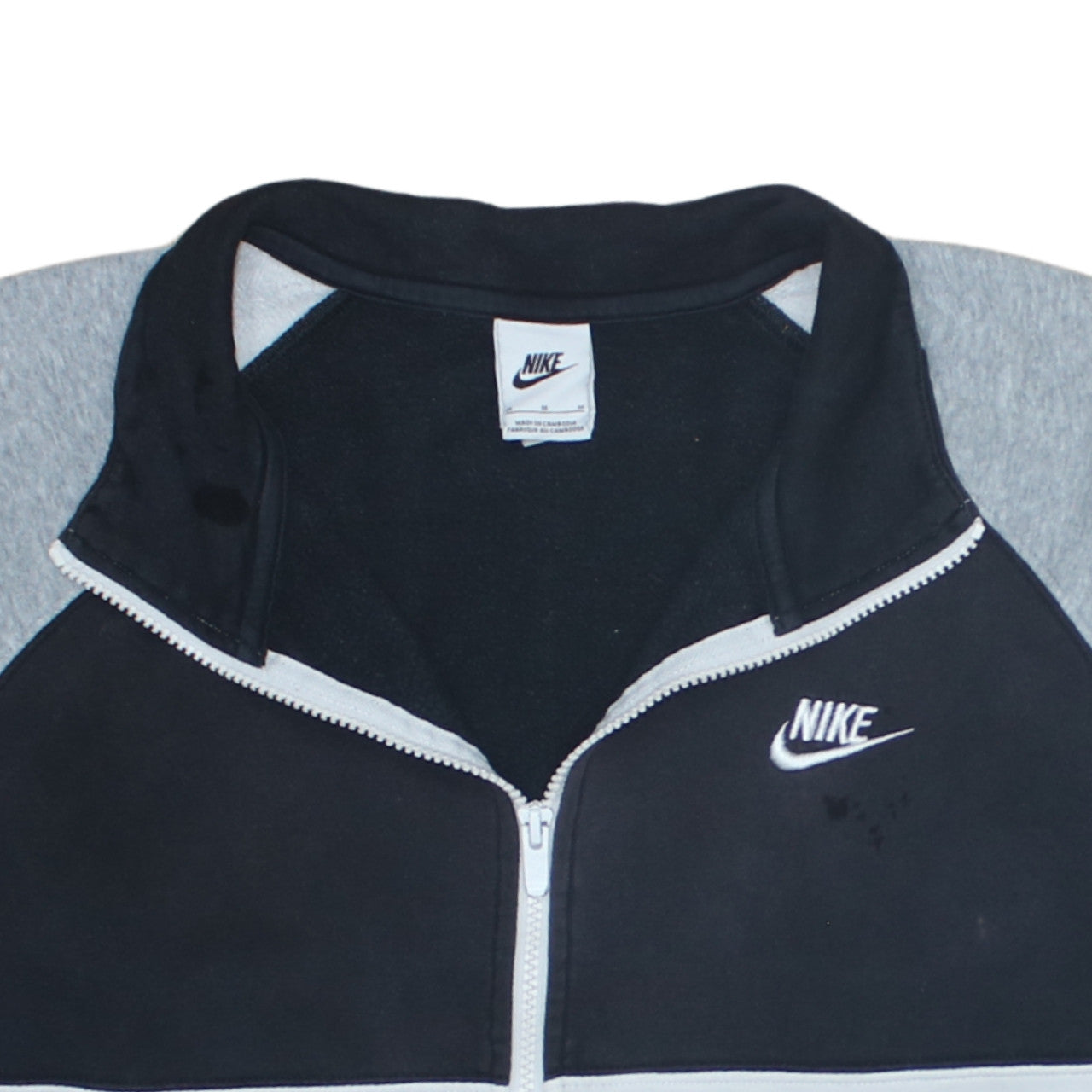 Nike Men's Black Full Zip Fleece Sweatshirt M