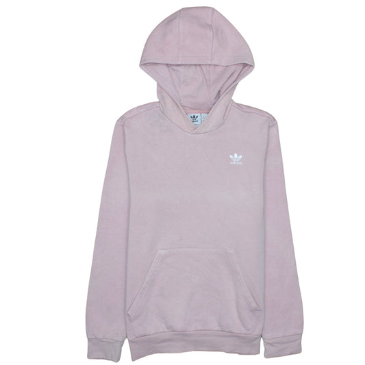 Adidas Girls Pink Pullover Hoodie 13-14 Years Regular Fit Logo Fleece