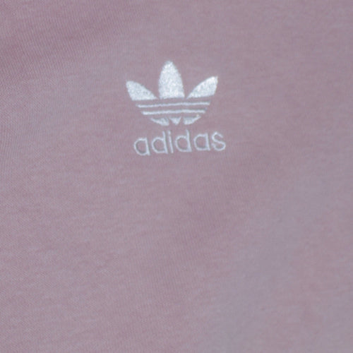 Adidas Girls Pink Pullover Hoodie 13-14 Years Regular Fit Logo Fleece