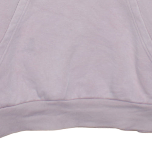 Adidas Girls Pink Pullover Hoodie 13-14 Years Regular Fit Logo Fleece