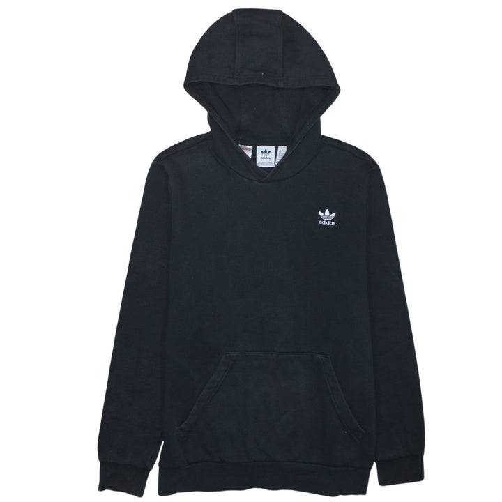 Adidas Boys Black Pullover Hoodie 14 Years Classic Trefoil Sweatshirt
