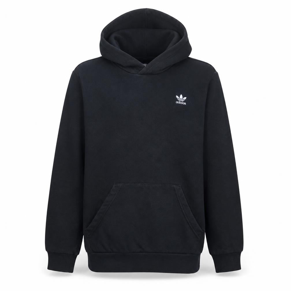 Adidas Boys Black Pullover Hoodie 14 Years Classic Trefoil Sweatshirt