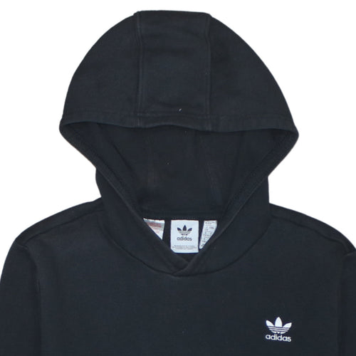 Adidas Boys Black Pullover Hoodie 14 Years Classic Trefoil Sweatshirt