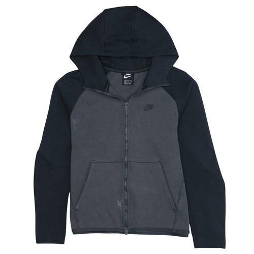 Nike Men's Grey Full Zip Hoodie Medium Sportswear