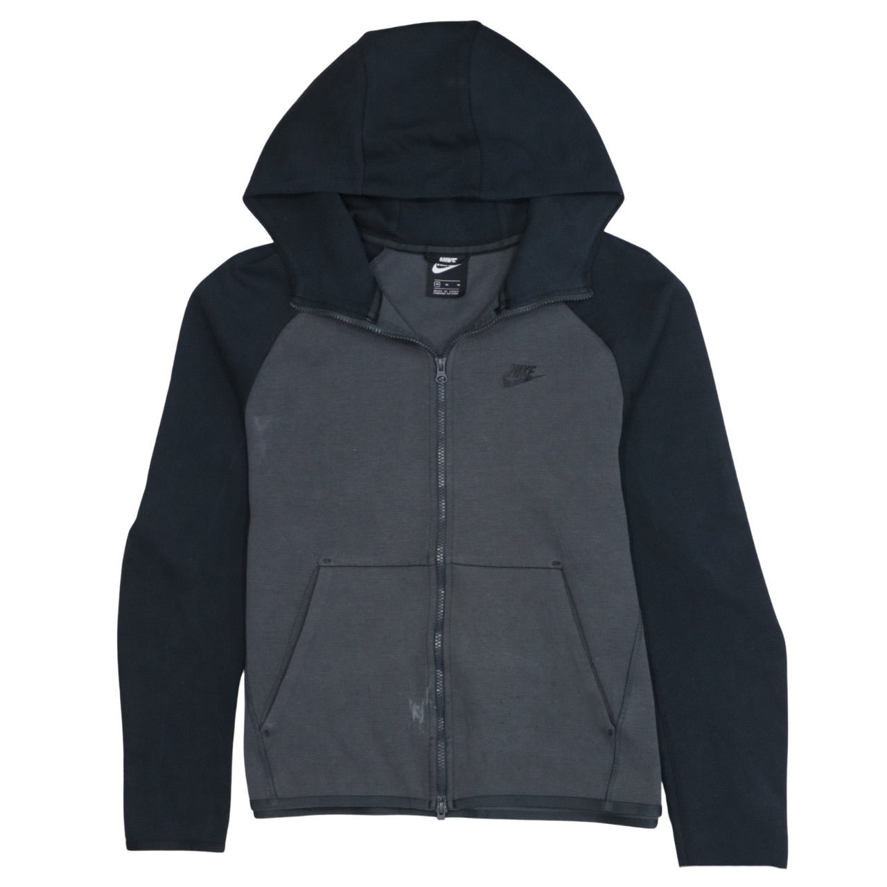 Nike Men's Grey Full Zip Hoodie Medium Sportswear