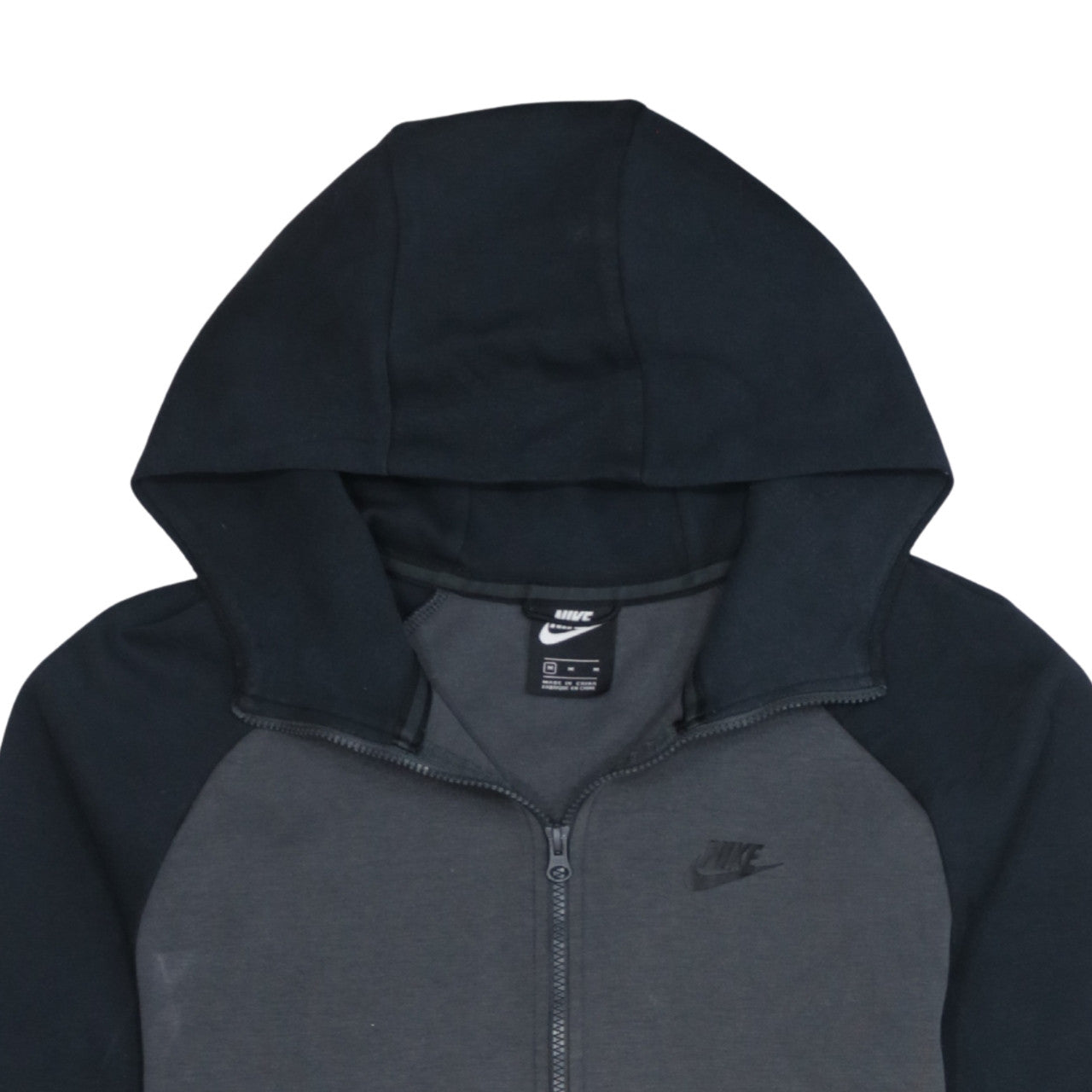 Nike Men's Grey Full Zip Hoodie Medium Sportswear