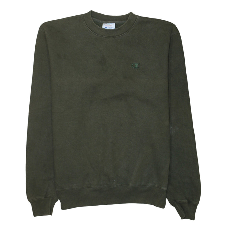 Champion Men's Green Crew Neck Pullover Sweatshirt Size M