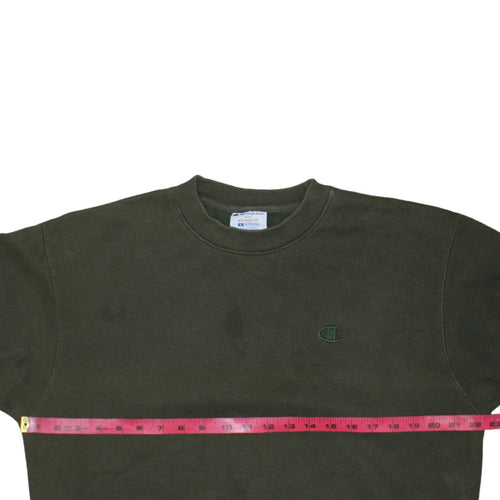Champion Men's Green Crew Neck Pullover Sweatshirt Size M
