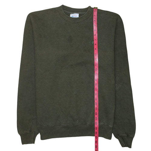 Champion Men's Green Crew Neck Pullover Sweatshirt Size M