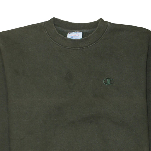 Champion Men's Green Crew Neck Pullover Sweatshirt Size M