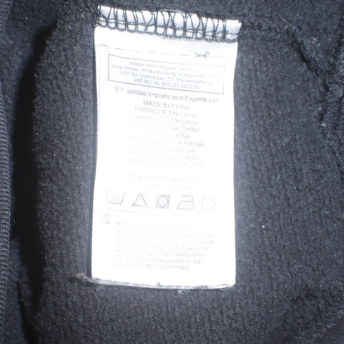 Adidas Womens Black XS Crew Neck Pullover Sweatshirt with Logo