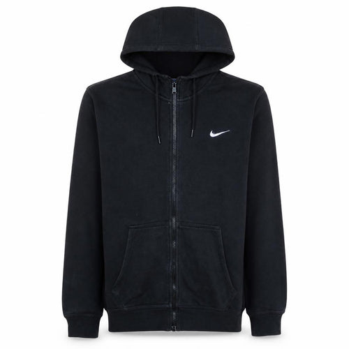 Nike Men’s Black Full Zip Hoodie Size M Regular Fleece Sweatshirt