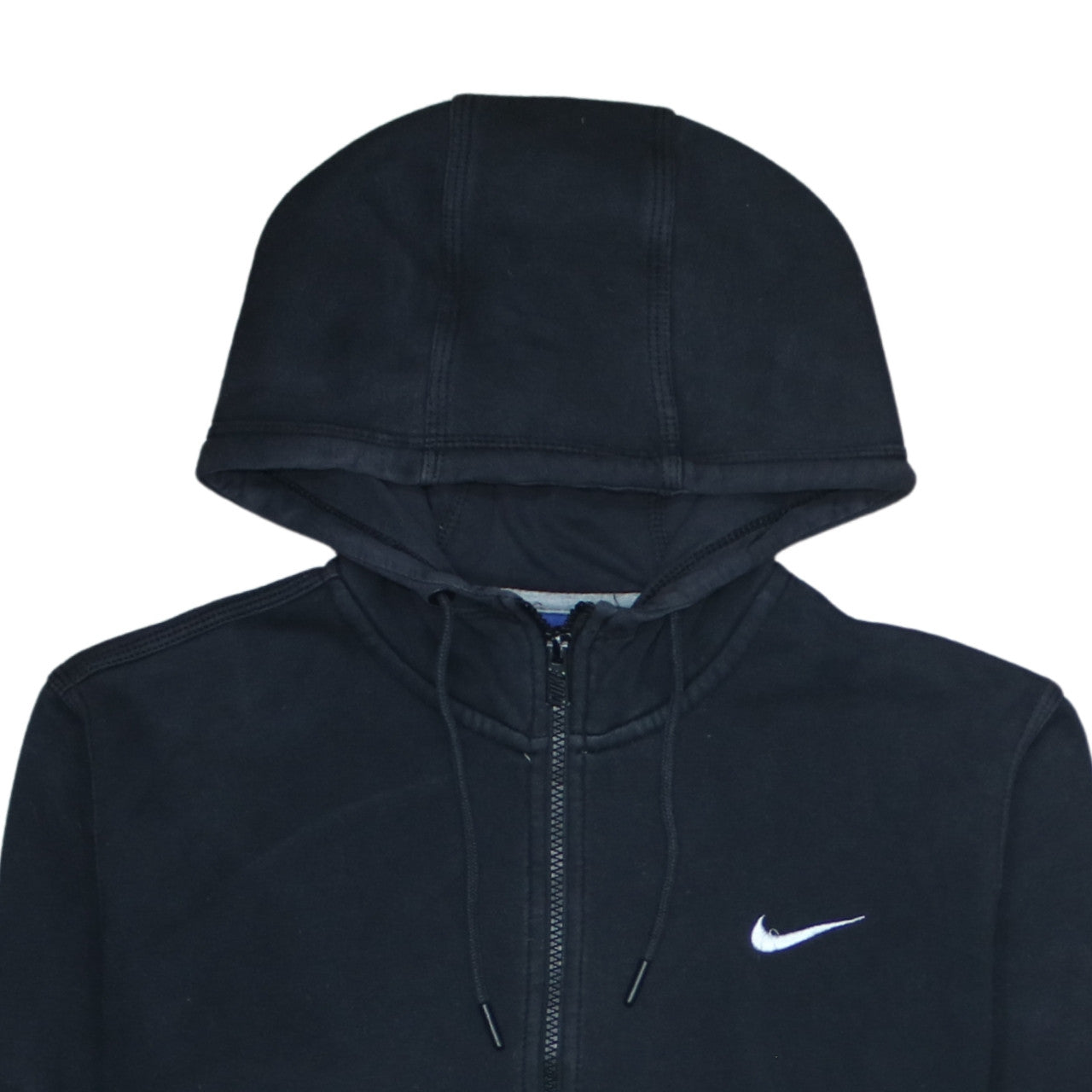 Nike Men’s Black Full Zip Hoodie Size M Regular Fleece Sweatshirt
