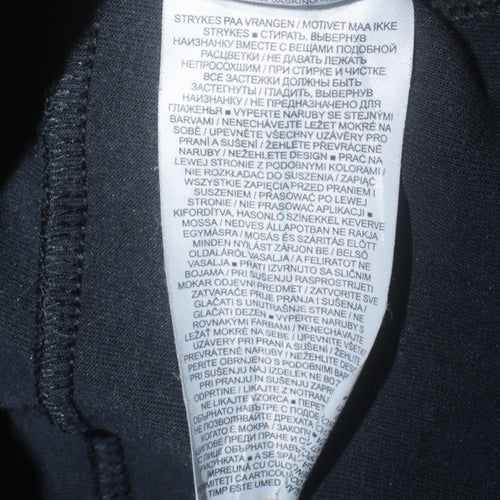 Nike Womens Navy 1/4 Zip Fleece Sweatshirt XL Just Do It Logo