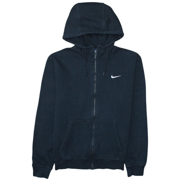 Nike Women's Black Full Zip Hoodie M Cotton Blend Sportswear