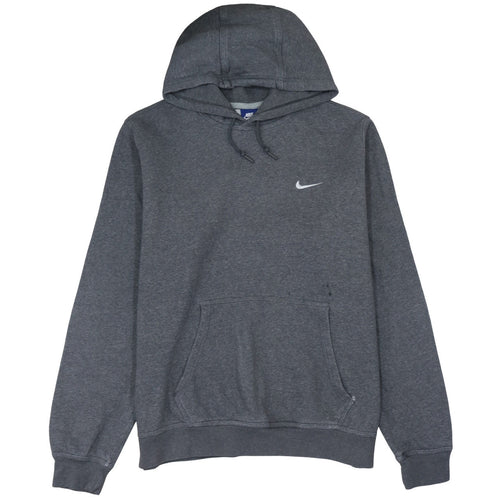 Nike Men’s Grey Pullover Hoodie XL Regular Fit Sports Fleece
