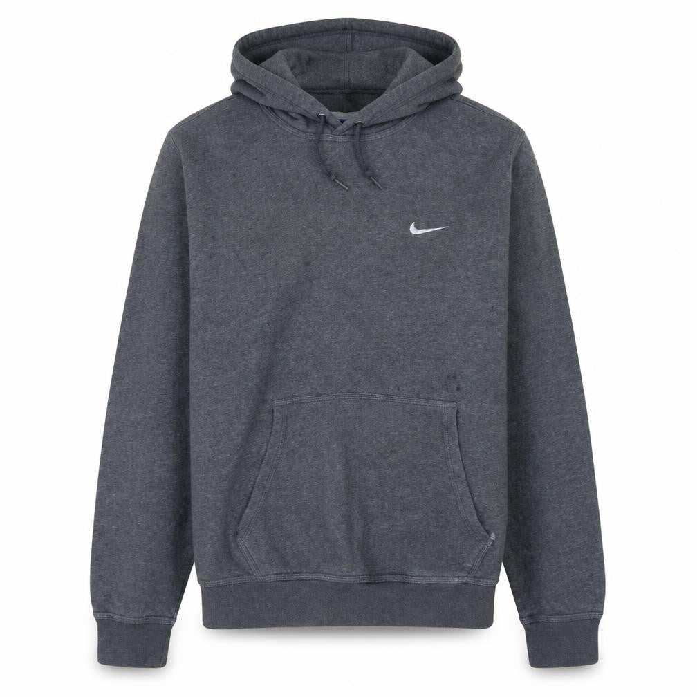 Nike Men’s Grey Pullover Hoodie XL Regular Fit Sports Fleece