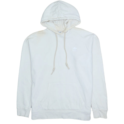 Adidas Women Ivory Hoodie Size 10 Pullover Cotton Classic Fit