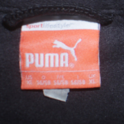 Puma Men's Black XL 1/4 Zip Fleece Sweatshirt Pullover