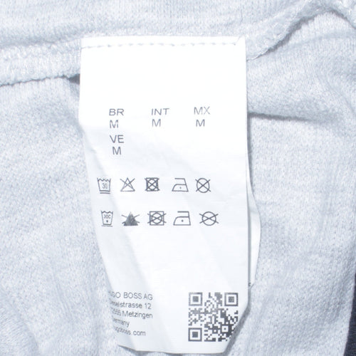 Hugo Boss Men's Grey Logo Pullover Sweatshirt M Regular Fit
