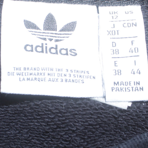 Adidas Women Black Size 12 Crew Neck Pullover Sweatshirt