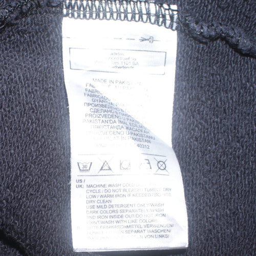 Adidas Women Black Size 12 Crew Neck Pullover Sweatshirt