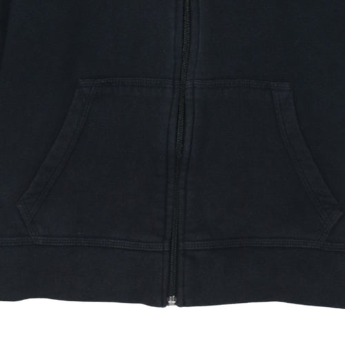 Nike Boys Black Full Zip Hoodie XL (13-15 Years) Fleece Sweatshirt