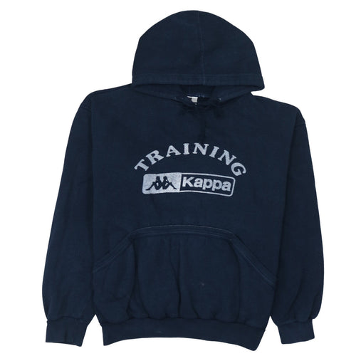 Kappa Men's Blue Pullover Training Hoodie Medium Fleece Sweatshirt