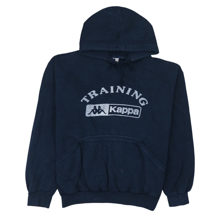 Kappa Men's Blue Pullover Training Hoodie Medium Fleece Sweatshirt