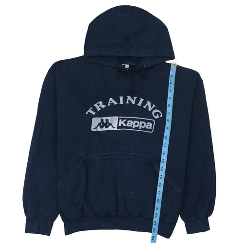 Kappa Men's Blue Pullover Training Hoodie Medium Fleece Sweatshirt