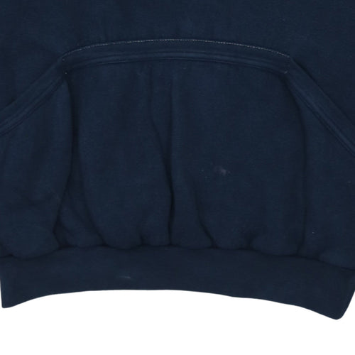Kappa Men's Blue Pullover Training Hoodie Medium Fleece Sweatshirt