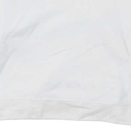 Adidas Womens White Floral Crew Neck Sweatshirt Size 12 UK