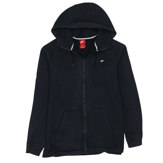 Nike Men's Black Full Zip Hoodie Size L Classic Fleece Sweatshirt