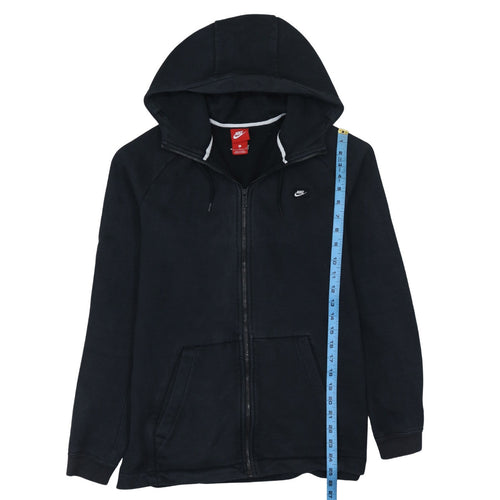 Nike Men's Black Full Zip Hoodie Size L Classic Fleece Sweatshirt