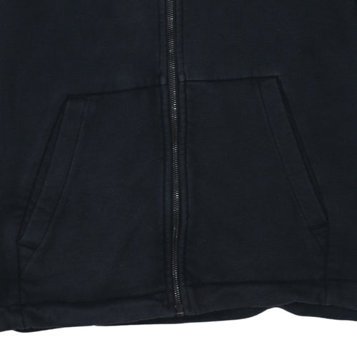 Nike Men's Black Full Zip Hoodie Size L Classic Fleece Sweatshirt