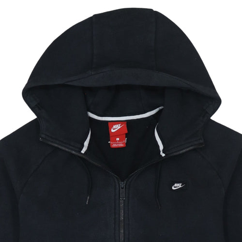 Nike Men's Black Full Zip Hoodie Size L Classic Fleece Sweatshirt